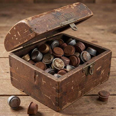 a knock box full of used coffee pucks