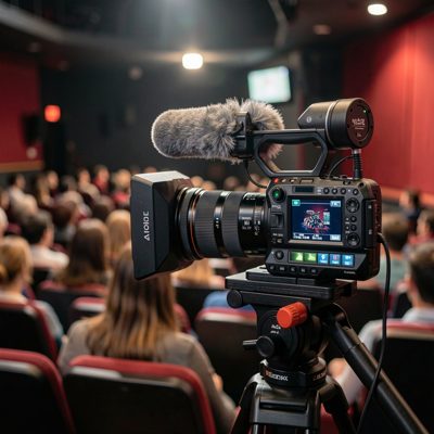 a cinema camera recording to an external ssd recorder