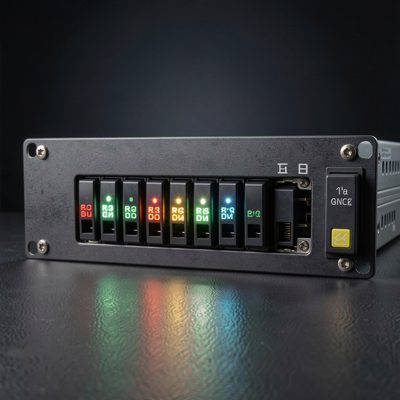 a 1u server front bezel with drive activity lights