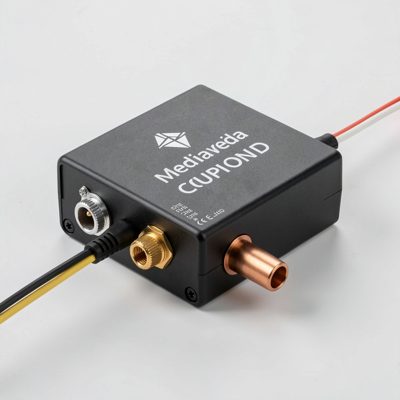 a media converter box with fibre in and copper out