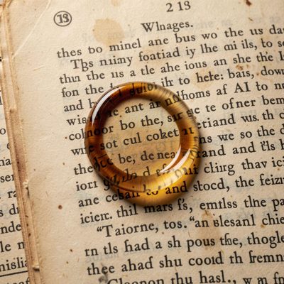 a coffee ring on a manuscript page
