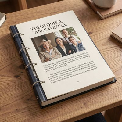 a printed book fresh from the binder